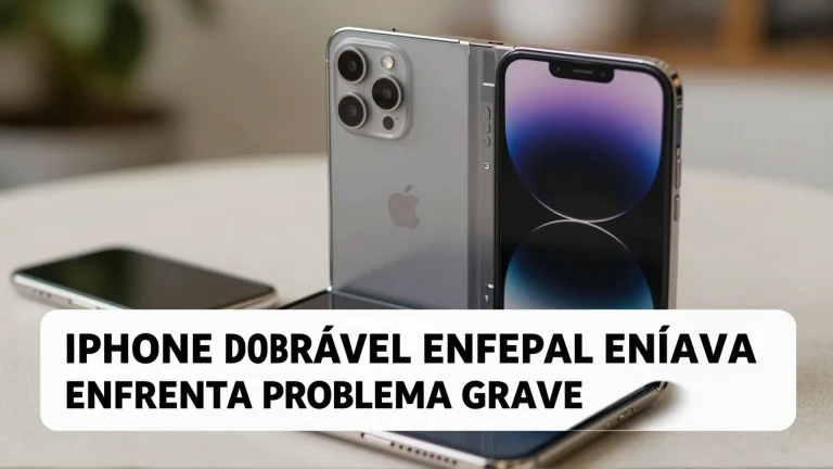 iPhone dobrável enfrenta problema grave: análise completa sobre a escassez imediata