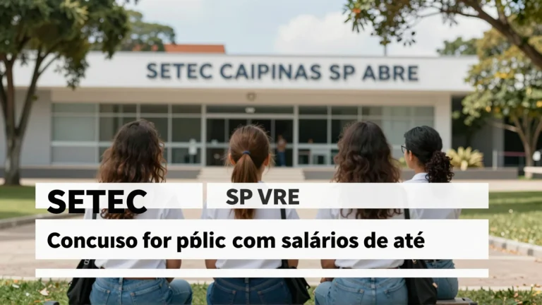 SETEC Campinas SP abre: concurso público com salários de até R$ 10.428,05