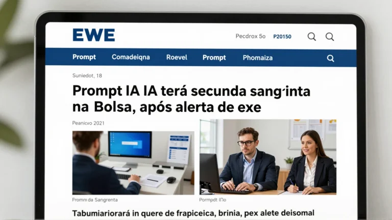 Prompt IA terá segunda sangrenta na Bolsa após alerta de executivos? O que esperar