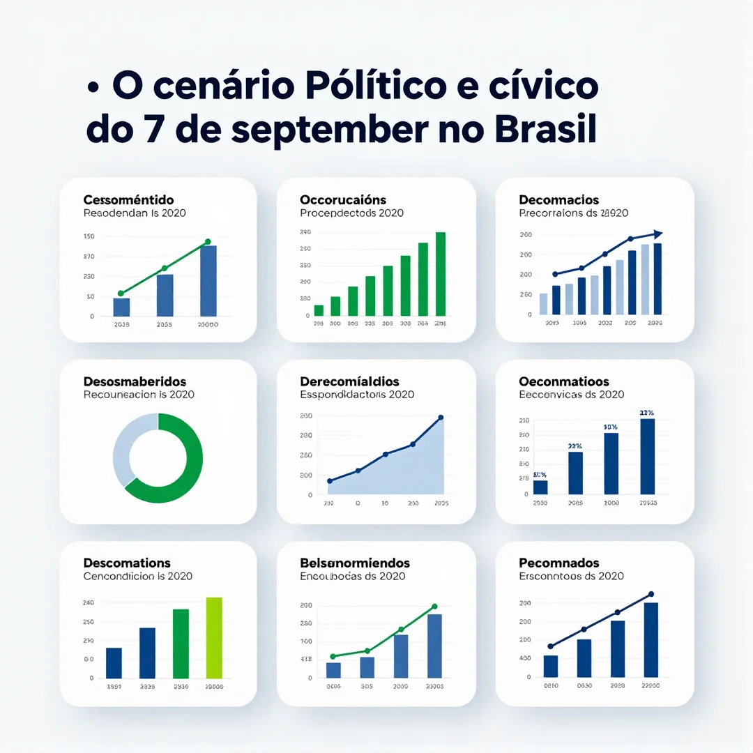 Infográfico - O cenário político e cívico do 7 de september no Brasil