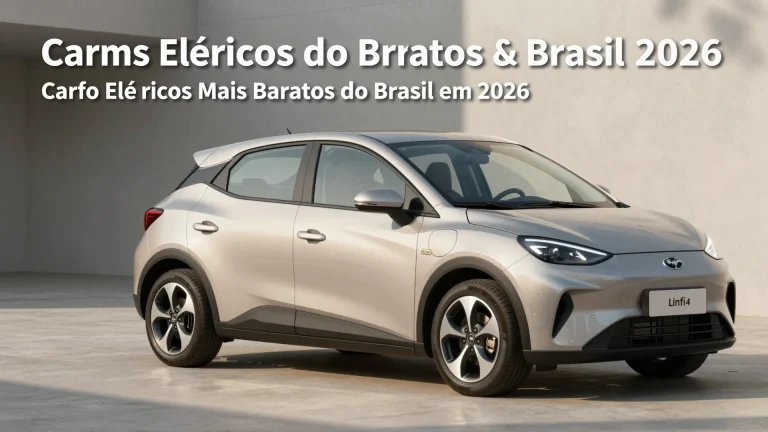 Carros Elétricos Mais Baratos do Brasil em 2026: Confira Lista que Deve Mudar Hábitos de Compra