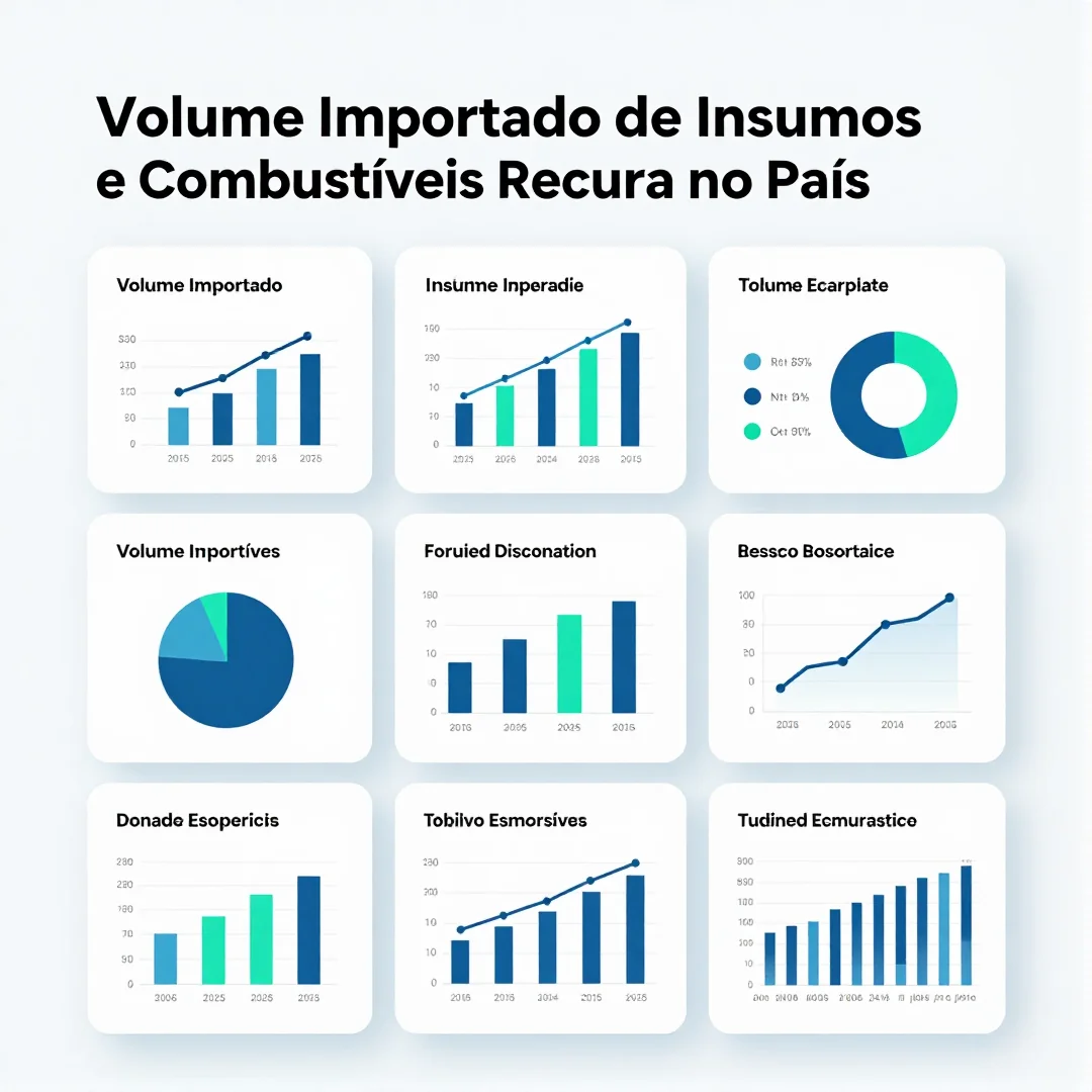 Infográfico - Volume Importado de Insumos e Combustíveis Recua no País, na Esteira da Desaceleração Econômica