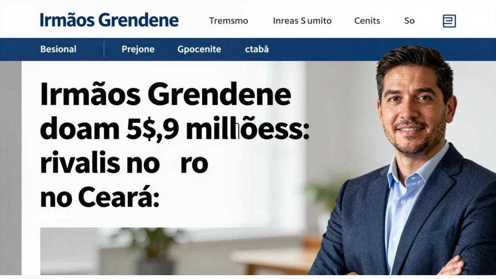 Irmãos Grendene doam R$ 5,9 milhões para rivais no Ceará: análise política dos irmãos em eleições de 2026