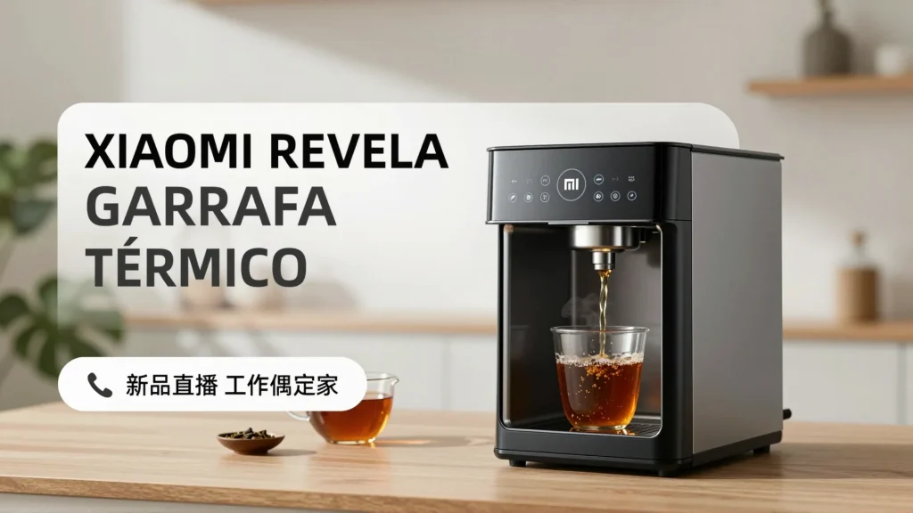 Xiaomi revela garrafa sistema térmico que prepara chá ao ser virada: o que é e como funciona