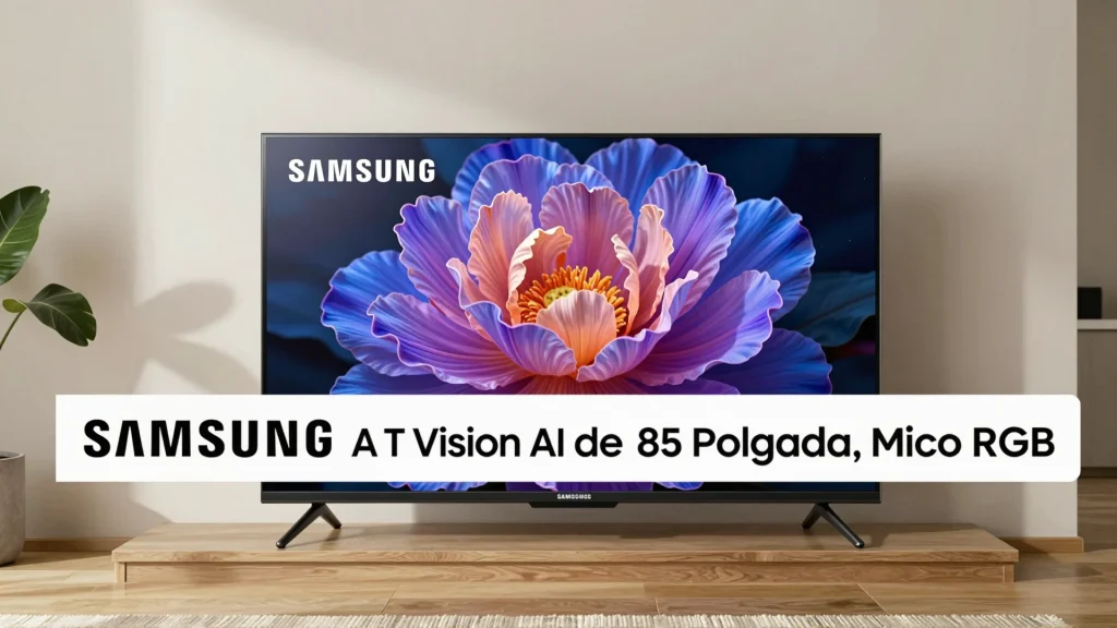 Samsung Lança TV Vision AI de 85 Polegadas com Micro RGB: Revolução na Televisão Premium