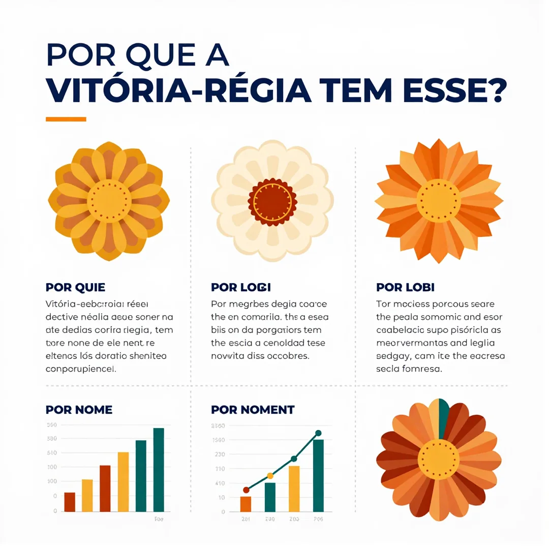 Infográfico - Por que a vitória-régia tem esse nome? A história fascinante por trás da flor