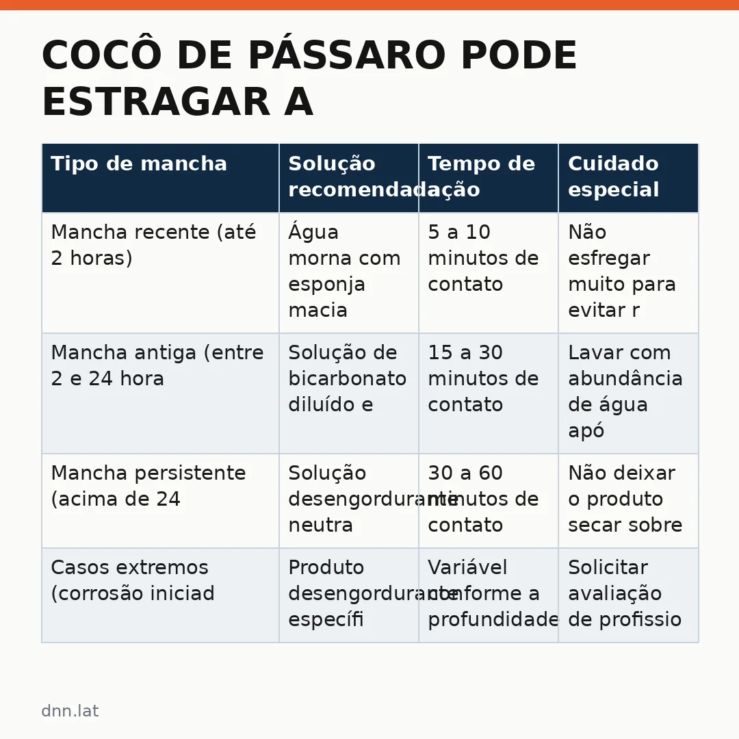 Infográfico - Cocô de pássaro pode estragar a pintura do carro? Saiba como remover sem causar manchas permanentes na lataria