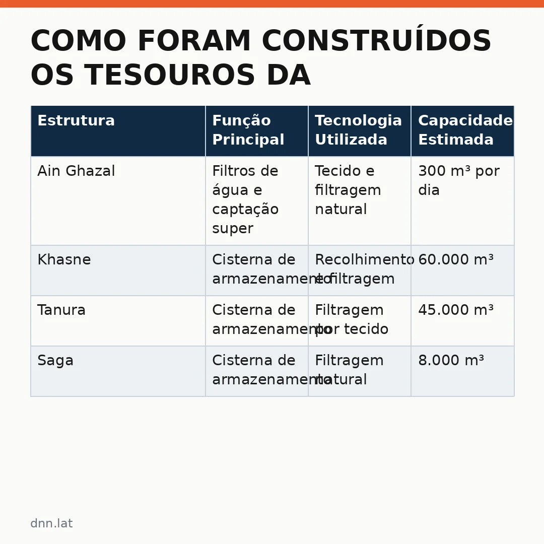 Infográfico - Como foram construídos os tesouros da antiga cidade de Petra