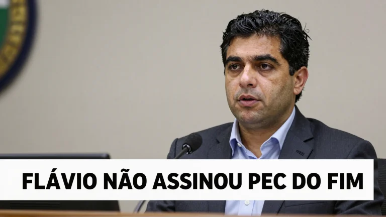 Flávio não assinou PEC do fim da reeleição aprovada pela CCJ: O impacto no Congresso