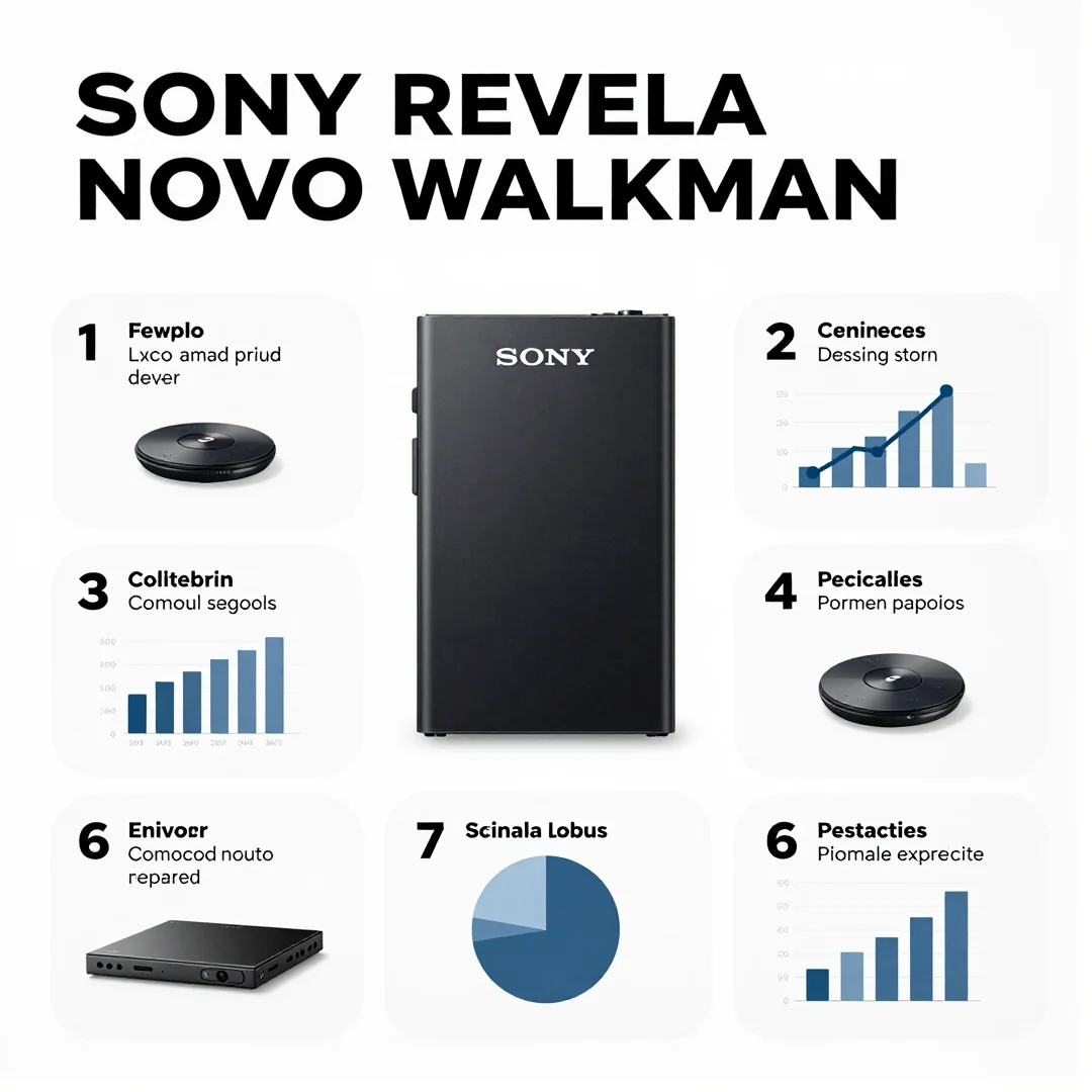 Infográfico - Sony revela novo Walkman: luxo em forma de dispositivo de áudio premium