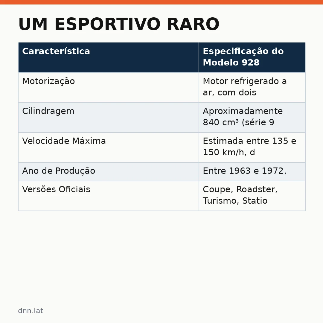 Infográfico - Um Esportivo Raro: A História do PAG Dacon 928 e Seu Legado nos Anos 60